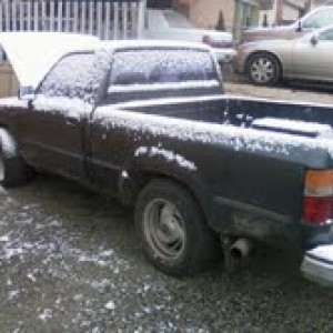 Working on it when it's snowing.. Now that's comittment.