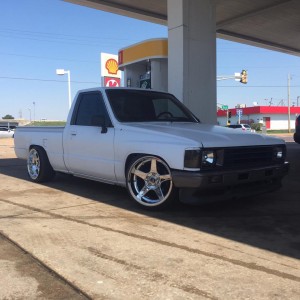 17x10.5 front and rear. Static